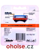 GILLETTE FUSION5 POWER žiletky pro holení pro muže *balení 4 žiletek*