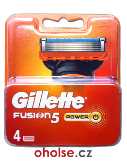 GILLETTE FUSION5 POWER žiletky pro holení pro muže *balení 4 žiletek* GILLETTE FUSION5 POWER žiletky pro holení pro muže *balení 4 žiletek*