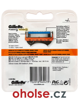 GILLETTE FUSION POWER náhradní hlavice 8 ks (i ve verzi FUSION5 POWER)