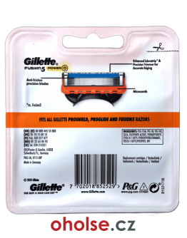 GILLETTE FUSION POWER náhradní hlavice 8 ks (i ve verzi FUSION5 POWER) GILLETTE FUSION POWER náhradní hlavice 8 ks (i ve verzi FUSION5 POWER)