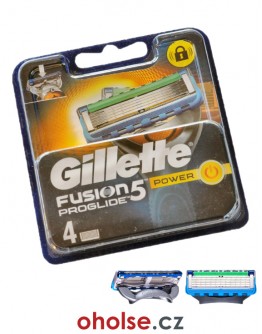 GILLETTE FUSION PROGLIDE POWER náhradní holicí hlavice 4 ks (i ve verzi Fusion5 ProGlide Power)