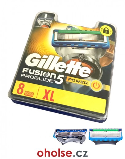 GILLETTE FUSION PROGLIDE POWER žiletky 8 ks *SKLADEM* (i ve verzi Fusion5 ProGlide Power)