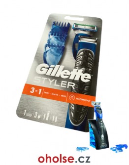 GILLETTE FUSION PROGLIDE STYLER 3v1 *holicí strojek a zastřihovač*