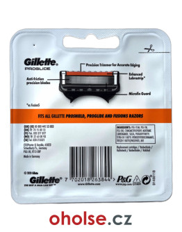 GILLETTE (FUSION) PROGLIDE osvědčené pánské žiletky 4 ks GILLETTE (FUSION) PROGLIDE osvědčené pánské žiletky 4 ks