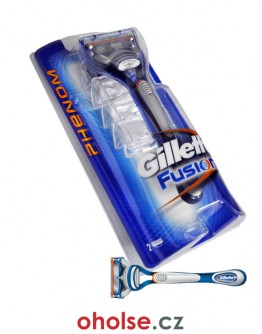 GILLETTE FUSION PHENOM pánský holicí strojek se dvěma hlavicemi a včetně držáku