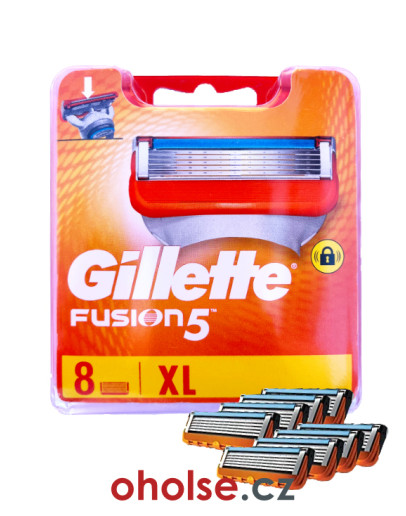 GILLETTE FUSION náhradní žiletky 8 ks *DOSTUPNÉ IHNED* (také verze Fusion5)