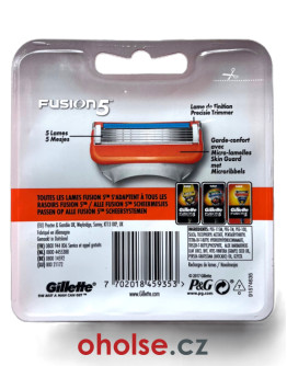 GILLETTE FUSION náhradní žiletky 8 ks *DOSTUPNÉ IHNED* (také verze Fusion5)