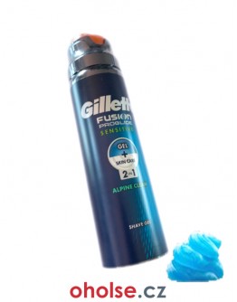 Pánský GEL na HOLENÍ GILLETTE FUSION PROGLIDE SENSITIVE ALPINE CLEAN 170ml