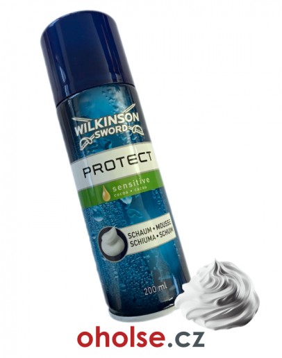 PĚNA NA HOLENÍ WILKINSON PROTECT SENSITIVE pro muže *objem 200ml*