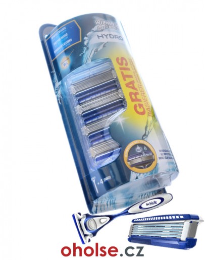WILKINSON SWORD HYDRO5 žiletky 4 ks + holicí strojek s žiletkou ZDARMA