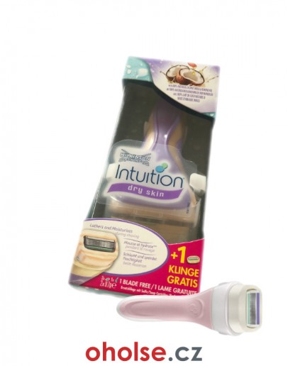 WILKINSON INTUITION DRY SKIN holicí strojek pro ženy a 2 hlavice Dry Skin