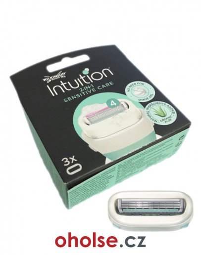 Náhradní hlavice pro holení WILKINSON INTUITION SENSITIVE CARE 3 ks *není třeba gel*