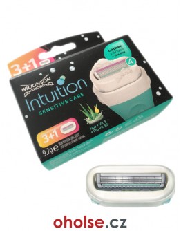 Dámské výměnné holicí hlavice WILKINSON INTUITION SENSITIVE CARE 4 ks *nepotřebují gel*