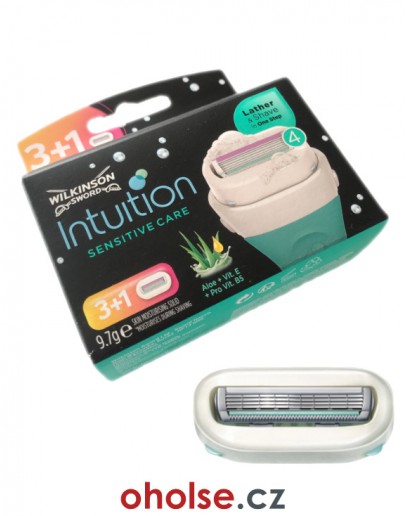 Dámské výměnné holicí hlavice WILKINSON INTUITION SENSITIVE CARE 4 ks *nepotřebují gel*