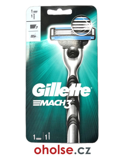 Holicí strojek pro muže GILLETTE MACH3 s jednou žiletkou Mach 3 *SKLADEM*