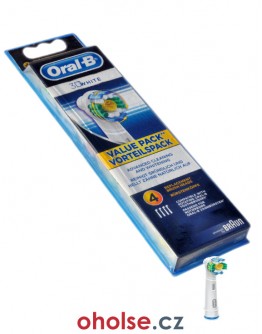 ORAL-B 3D WHITE EB 18-4 (ProBright) výměnné zubní kartáčky 4 kusy *SKLADEM*