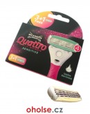 WILKINSON QUATTRO SENSITIVE - výměnné holicí hlavice pro ženy 4 žiletky