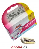 WILKINSON QUATTRO SENSITIVE - výměnné holicí hlavice pro ženy 4 žiletky