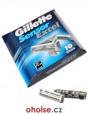 GILLETTE SENSOR EXCEL klasické náhradní holicí hlavice pro muže 10 ks