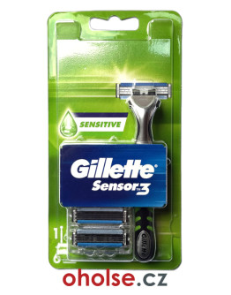 GILLETTE SENSOR3 SENSITIVE 6 žiletek a rukojeť holicího strojku *SADA* GILLETTE SENSOR3 SENSITIVE 6 žiletek a rukojeť holicího strojku *SADA*
