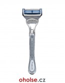 GILLETTE SKINGUARD SENSITIVE POWER - natáčecí holicí strojek pro citlivou pleť + 1 žiletka + 1 baterie