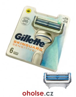 GILLETTE SKINGUARD SENSITIVE - žiletky 6 ks *speciálně pro citlivou pleť*