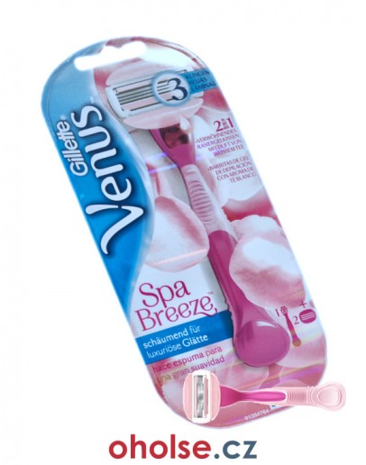 Dámský holicí strojek GILLETTE VENUS SPA BREEZE a 2 žiletky *SKLADEM*