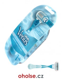 Osvědčený a spolehlivý dámský holicí strojek GILLETTE VENUS + 2 žiletky Venus