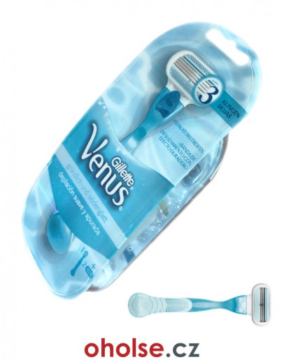 Osvědčený a spolehlivý dámský holicí strojek GILLETTE VENUS + 2 žiletky Venus